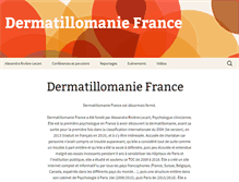 Tablet Screenshot of dermatillomanie-france.com